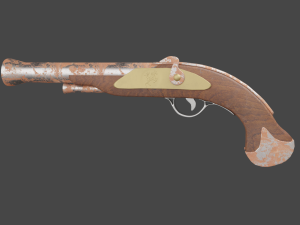pirate - mid poly 3Dモデル