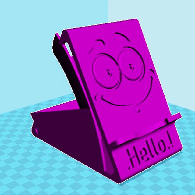 phone stand 3D प्रिंट मॉडल .c4d .max .obj .3ds .fbx .stl .blend 