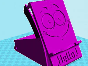 soporte para tel&eacute;fono Modelo de impresión 3D