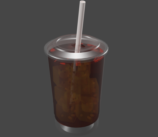 plastic cup of tea Model 3D .c4d .max .obj .3ds .fbx .stl .blend 