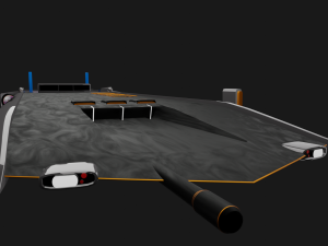 cargo spacecraft Model 3D