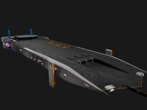 cargo spacecraft Model 3D