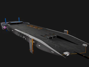 cargo spacecraft 3D Model