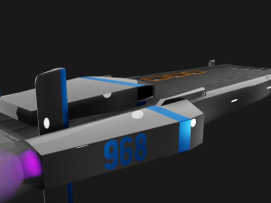 cargo spacecraft Model 3D