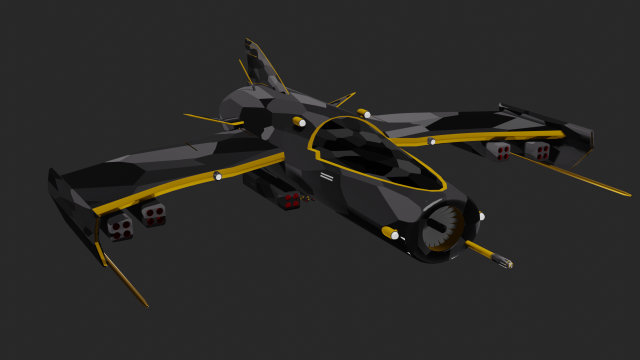 battle starship 3D Model .c4d .max .obj .3ds .fbx .stl .blend 