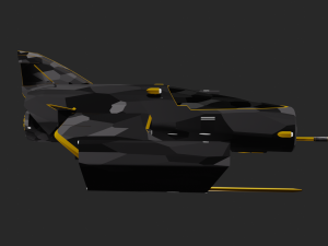 battle starship 3D Model
