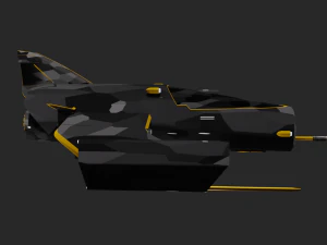 battle starship 3D Model