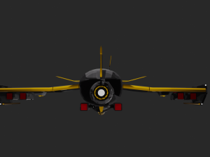 battle starship 3D Model