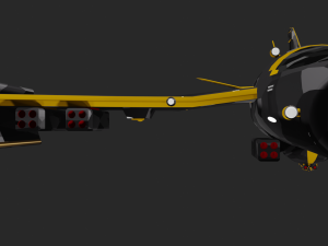 battle starship 3D Model