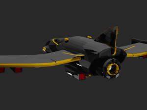 battle starship 3D Model