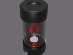 Technological flasks with crystal 3D मॉडल