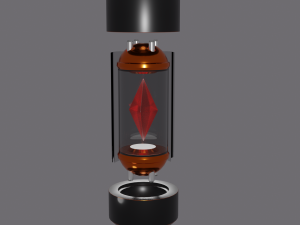 Technological flasks with crystal 3D मॉडल