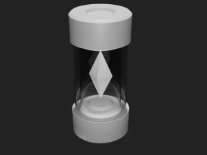 Technological flasks with crystal 3D मॉडल