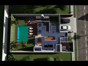 house 15mx25m Modèle 3D