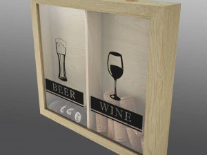 wine and beer box 3D Model