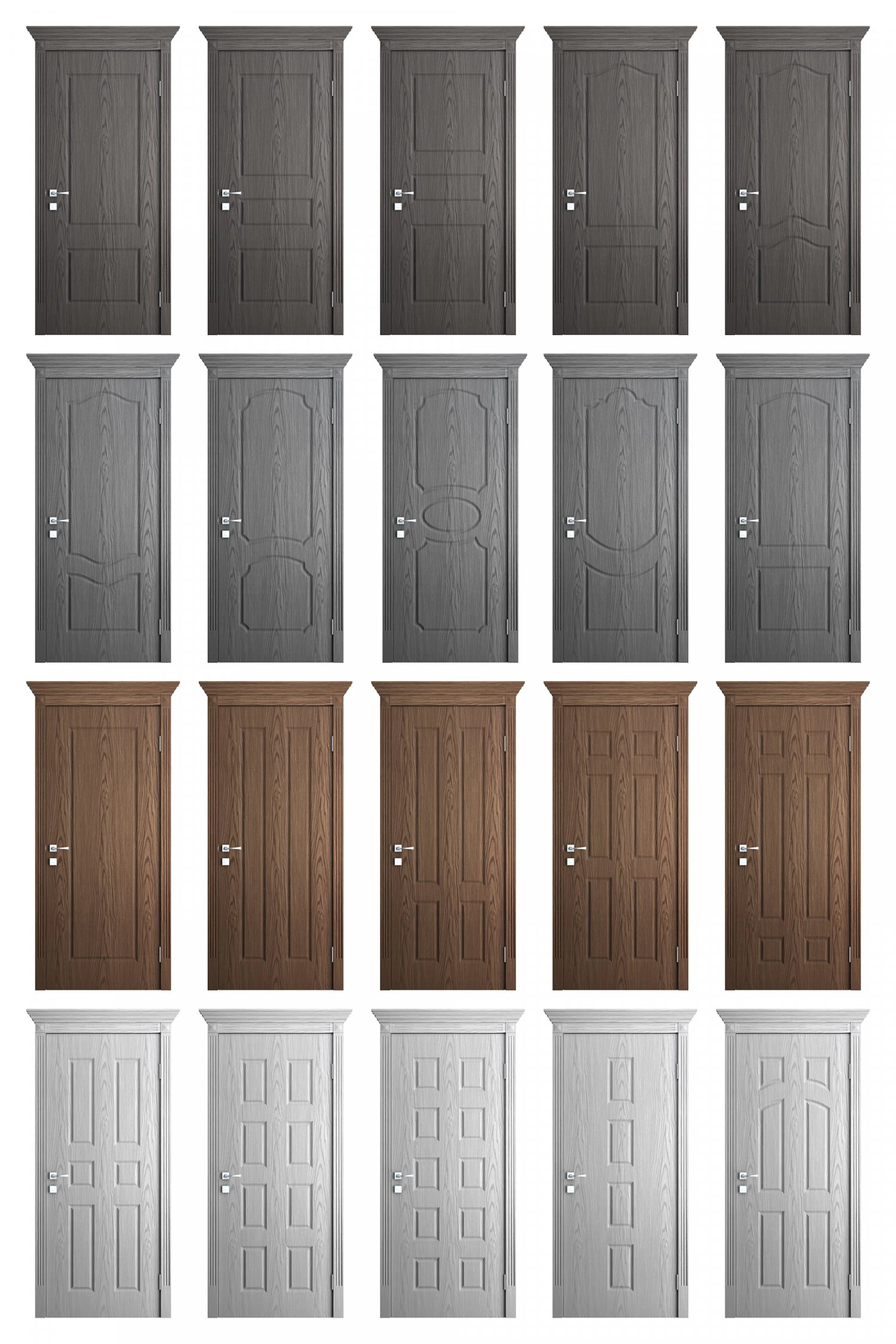 classic doors pack 20 items 3D Model .c4d .max .obj .3ds .fbx .stl .blend 