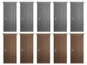 classic doors pack 20 items 3D Model