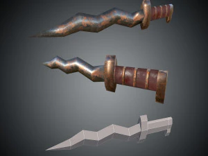 mu online lowpoly swords pack 1 3D Model