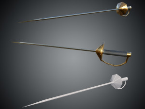 mu online lowpoly swords pack 1 3D Model