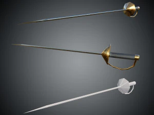 mu online lowpoly swords pack 1 3D Model