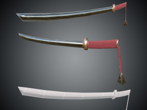 mu online lowpoly swords pack 1 3D Model