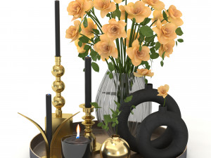 decorative set Model 3D