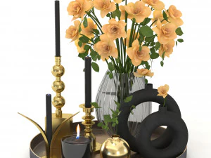 ensemble décoratif Modèle 3D