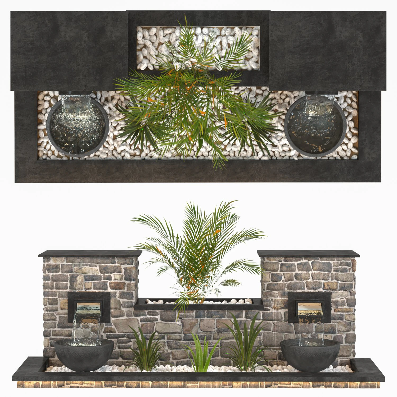 Fountain vol 02 3D Model .c4d .max .obj .3ds .fbx .stl .blend 