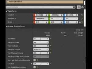 short stacked bob grooming real-time hairstyle unreal engine 4 3Dモデル