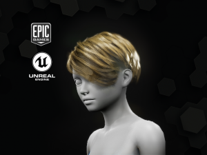 sam grooming real-time hairstyle unreal engine 46 3Dモデル