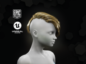 sam grooming real-time hairstyle unreal engine 46 3Dモデル