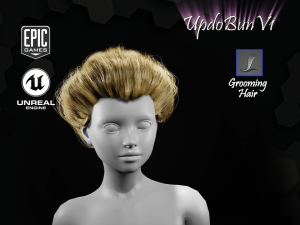 updobunv1 styles groom for ue4 3D-Modell