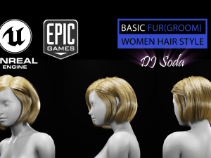 dj soda grooming real-time hairstyle unreal engine 3Dモデル