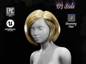 dj soda grooming real-time hairstyle unreal engine Modello 3D