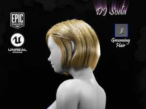 dj soda grooming real-time hairstyle unreal engine Modello 3D