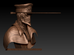 katana man from chainsaw man bust 3D-printmodel