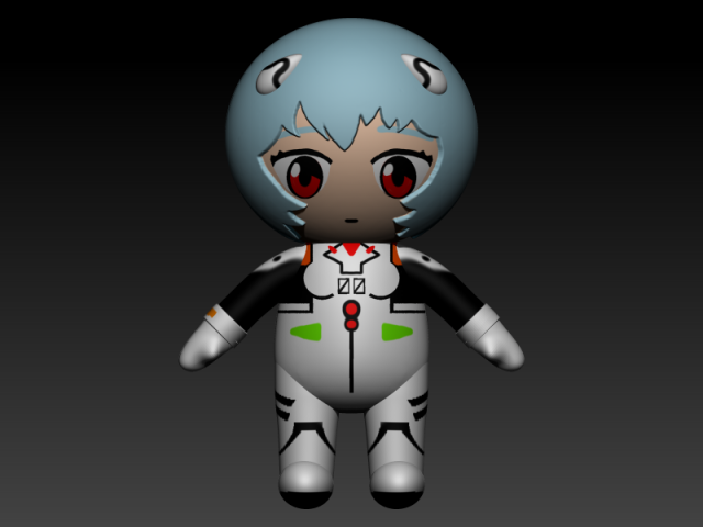 rei chikita 3d plushie model 3D-printmodel .c4d .max .obj .3ds .fbx .stl .blend 