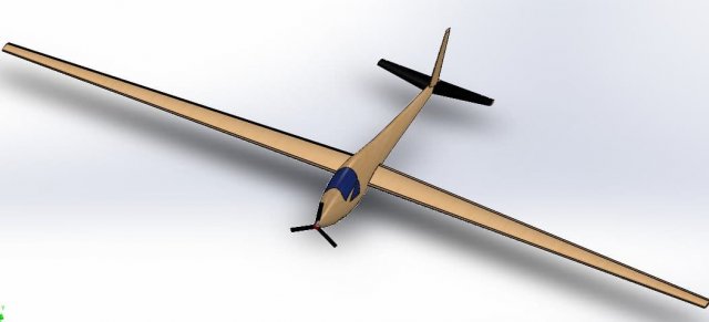 glider aircraft Modelo 3D .c4d .max .obj .3ds .fbx .stl .blend 