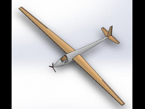 glider aircraft Modelo 3D
