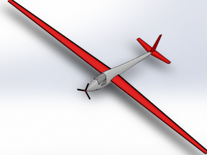 glider aircraft Modelo 3D