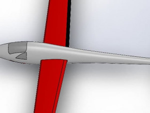 glider aircraft Modelo 3D