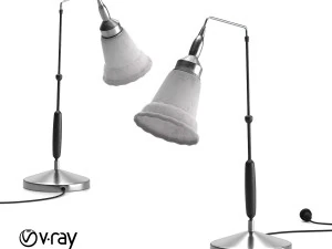 ノスタルジア映画のテーブルランプ 3Dモデル