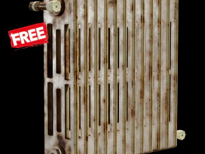 生锈的散热器 3D 模型