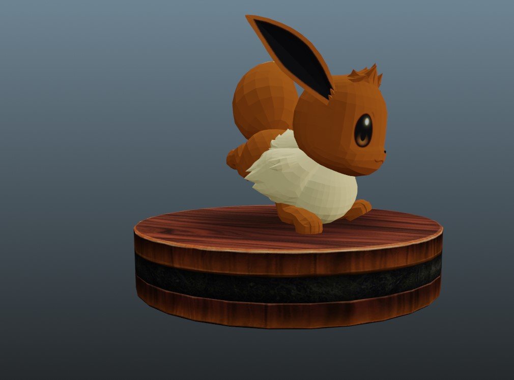 Eevee (Pokemon) Free 3D Model - .dae .fbx - Free3D