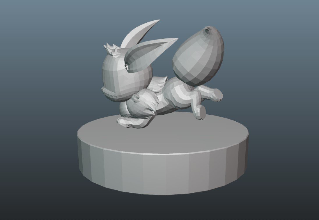 Pokemon Eevee 3d print model | 3D Print Model