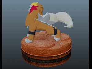 pokemon entei Modèles 3D en vedette