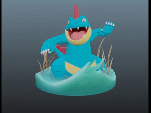 покемон фералигатр 3D Принт Модель