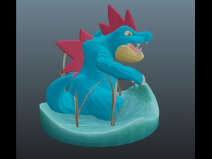 pokemon feraligatr 3D-printmodel