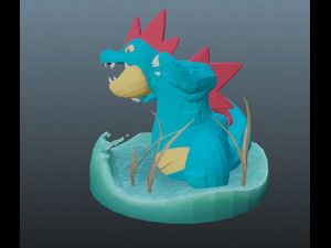 pokemon feraligatr 3D-printmodel