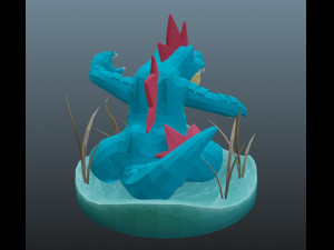 pokemon feraligatr 3D-printmodel